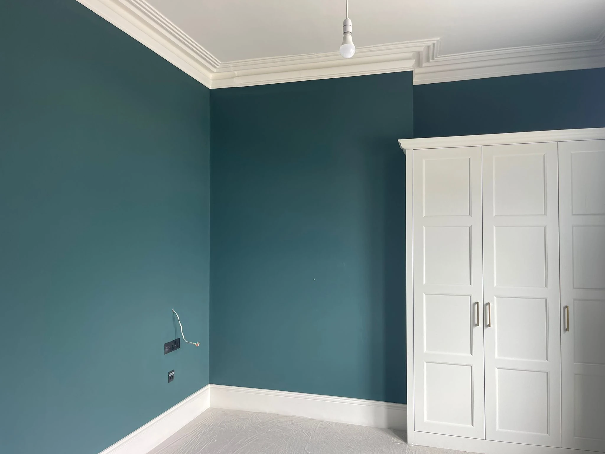 bedroom walls painted teal sunderland foxglove decor