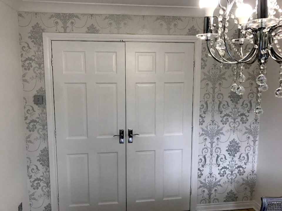 Interior timber doors painted in Sunderland by Foxglove Decor